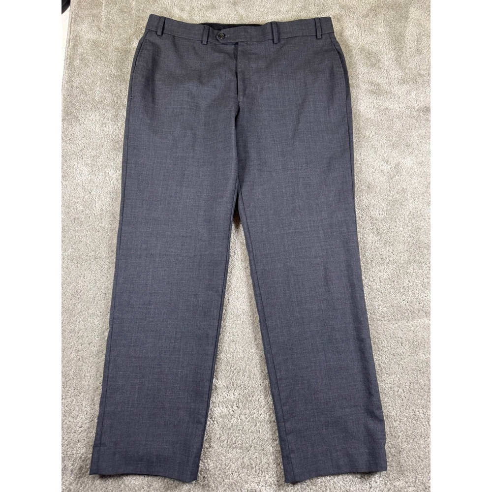 Lauren Ralph Lauren Mens 35x30 Total Comfort 100% Wool Dress Pants Charcoal Gray